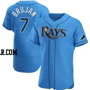 Vidal Brujan Men's Tampa Bay Rays Light Blue Authentic Alternate Jersey