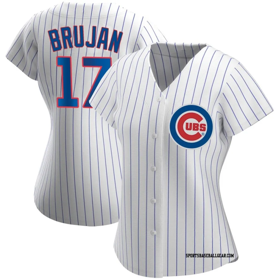 Vidal Brujan Women's Chicago Cubs White Authentic Home Jersey