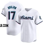 Vidal Brujan Youth Miami Marlins White Limited Home Jersey