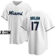 Vidal Brujan Youth Miami Marlins White Replica Home Jersey