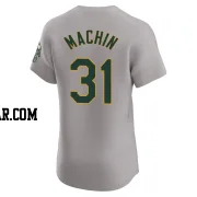 Vimael Machin Men's Oakland Athletics Gray Elite Road Jersey