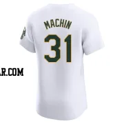 Vimael Machin Men's Oakland Athletics White Elite Home Jersey