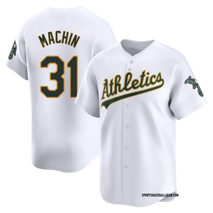 Vimael Machin Men's Oakland Athletics White Limited Home Jersey