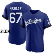 Vin Scully Men's Los Angeles Dodgers Royal Authentic 2021 City Connect Jersey