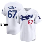 Vin Scully Men's Los Angeles Dodgers White Limited 2024 World Tour Seoul Series Home Jersey