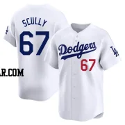 Vin Scully Men's Los Angeles Dodgers White Limited Home Jersey