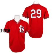 Vince Coleman Men's St. Louis Cardinals Red Replica Throwback Jersey