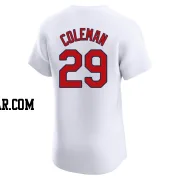 Vince Coleman Men's St. Louis Cardinals White Elite Home Jersey