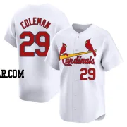 Vince Coleman Men's St. Louis Cardinals White Limited Home Jersey