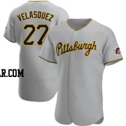 Vince Velasquez Men's Pittsburgh Pirates Gray Authentic Road Jersey