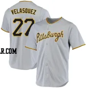 Vince Velasquez Men's Pittsburgh Pirates Gray Replica Road Jersey