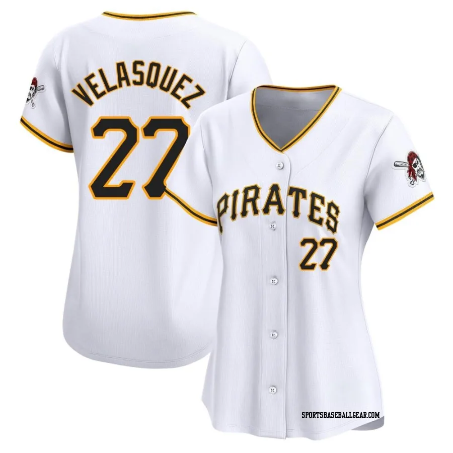 Vince Velasquez Women's Pittsburgh Pirates White Limited Home Jersey