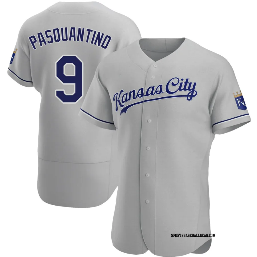 Vinnie Pasquantino Men's Kansas City Royals Gray Authentic Road Jersey