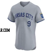 Vinnie Pasquantino Men's Kansas City Royals Gray Elite Road Jersey