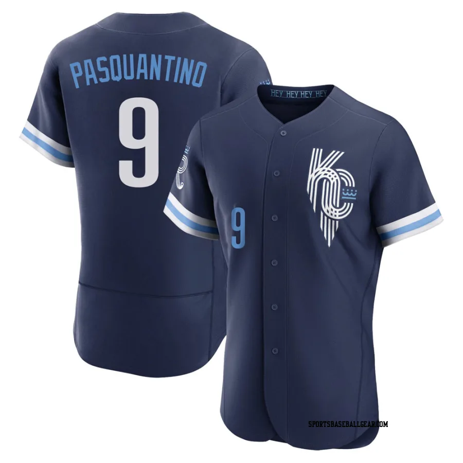 Vinnie Pasquantino Men's Kansas City Royals Navy Authentic 2022 City Connect Jersey