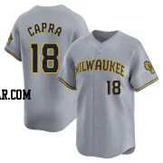 Vinny Capra Youth Milwaukee Brewers Gray Limited Away Jersey