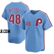 Vinny Nittoli Men's Philadelphia Phillies Light Blue Limited Alternate Jersey