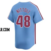 Vinny Nittoli Men's Philadelphia Phillies Light Blue Limited Alternate Jersey