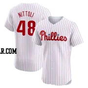 Vinny Nittoli Men's Philadelphia Phillies White Elite Home Jersey