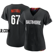 Vinny Nittoli Women's Baltimore Orioles Black Authentic 2023 City Connect Jersey