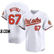 Vinny Nittoli Youth Baltimore Orioles White Limited Home Jersey