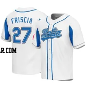 Vito Friscia Men's Italy Baseball White Replica 2023 World Baseball Classic Jersey