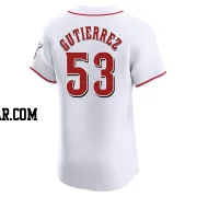 Vladimir Gutierrez Men's Cincinnati Reds White Elite Home Jersey