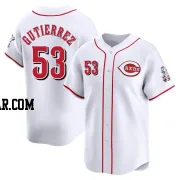 Vladimir Gutierrez Men's Cincinnati Reds White Limited Home Jersey