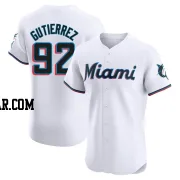 Vladimir Gutierrez Men's Miami Marlins White Elite Home Jersey