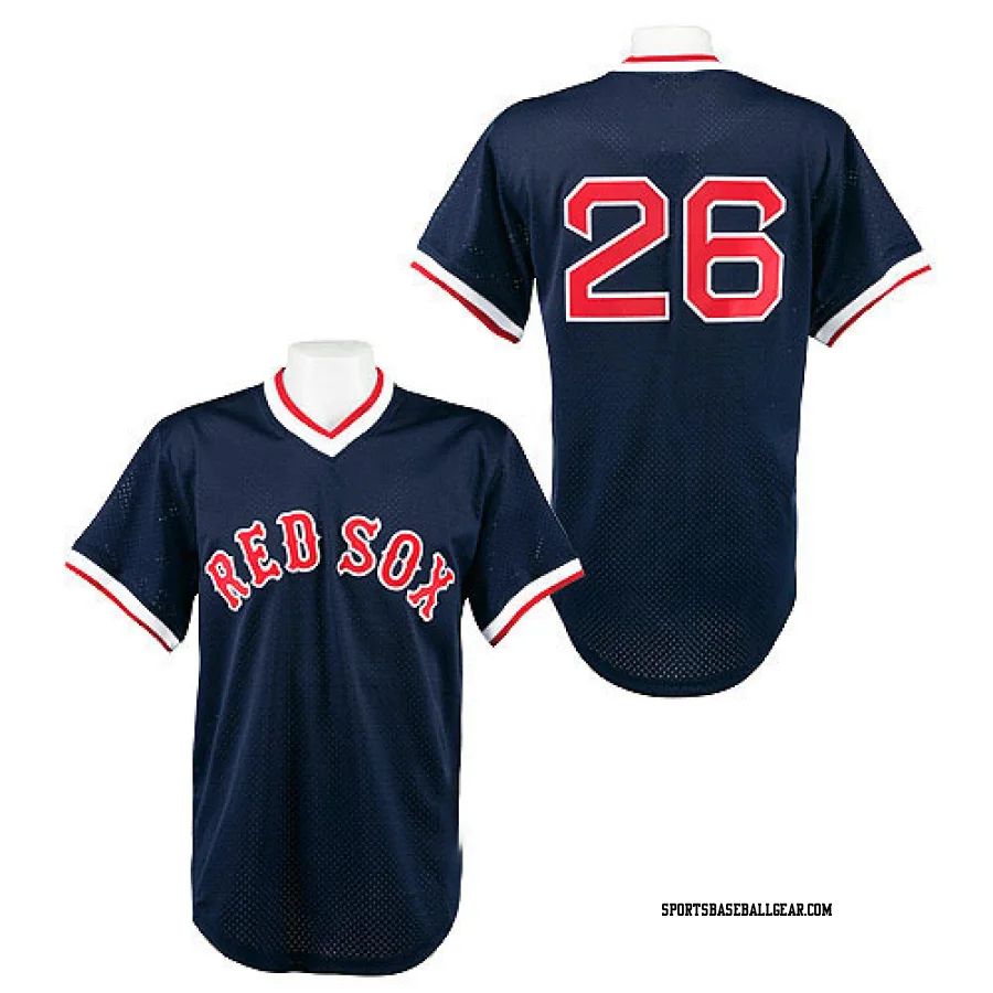 Wade Boggs Men's Boston Red Sox Navy Blue Replica 1991 Throwback Jersey