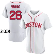 Wade Boggs Men's Boston Red Sox White Authentic 2021 Patriots' Day Jersey