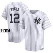 Wade Boggs Men's New York Yankees White Limited Yankee Home Jersey