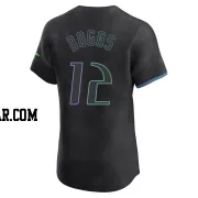 Wade Boggs Men's Tampa Bay Rays Charcoal Elite 2024 City Connect Jersey