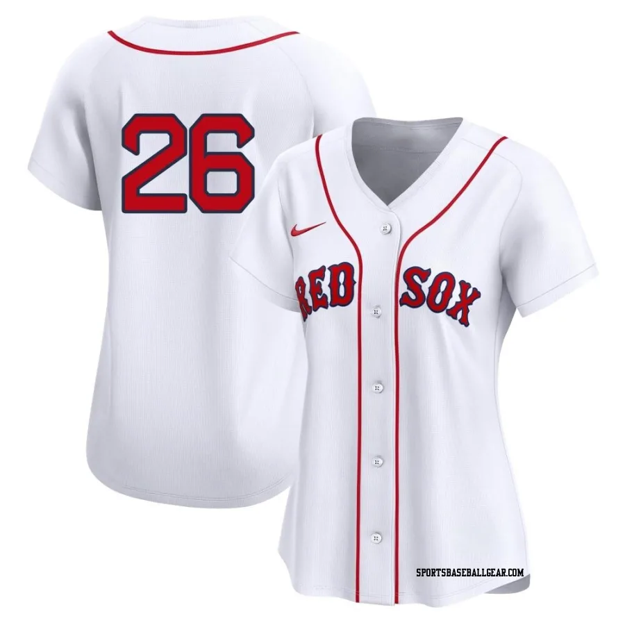 Wade Boggs Women's Boston Red Sox White Limited 2nd Home Jersey