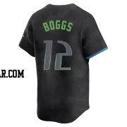 Wade Boggs Youth Tampa Bay Rays Charcoal Limited 2024 City Connect Jersey