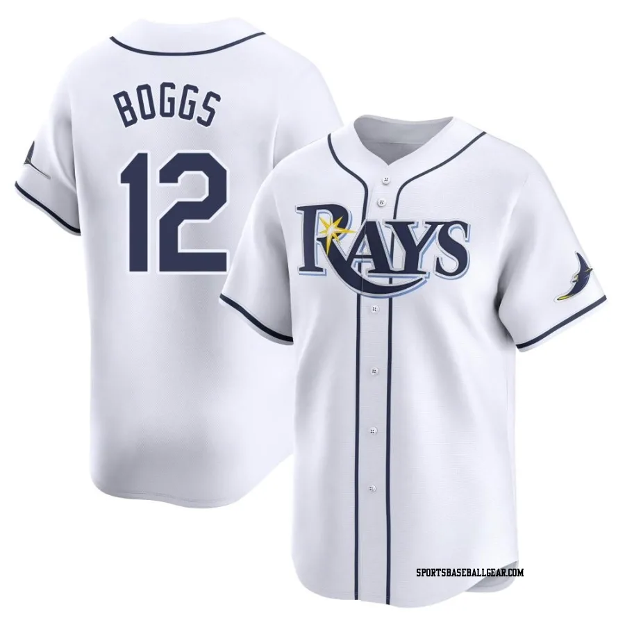 Wade Boggs Youth Tampa Bay Rays White Limited Home Jersey