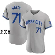 Wade Davis Men's Kansas City Royals Gray Authentic 2022 Road Jersey