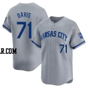 Wade Davis Men's Kansas City Royals Gray Limited Away Jersey