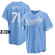 Wade Davis Men's Kansas City Royals Light Blue Replica 2022 Alternate Jersey