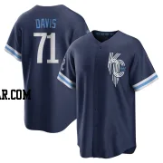 Wade Davis Men's Kansas City Royals Navy Replica 2022 City Connect Jersey