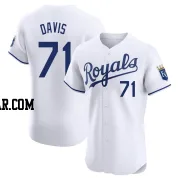 Wade Davis Men's Kansas City Royals White Elite Home Jersey