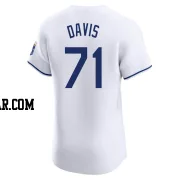 Wade Davis Men's Kansas City Royals White Elite Home Jersey