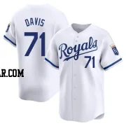 Wade Davis Men's Kansas City Royals White Limited Home Jersey