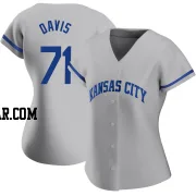 Wade Davis Women's Kansas City Royals Gray Authentic 2022 Road Jersey