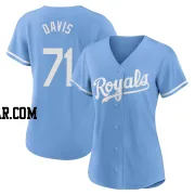 Wade Davis Women's Kansas City Royals Light Blue Replica 2022 Alternate Jersey