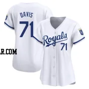 Wade Davis Women's Kansas City Royals White Limited Home Jersey