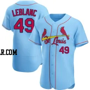 Wade LeBlanc Men's St. Louis Cardinals Light Blue Authentic Alternate Jersey