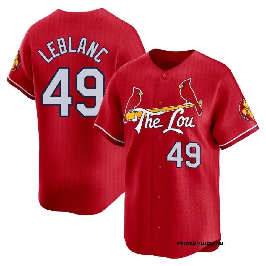 Wade LeBlanc Men's St. Louis Cardinals Red Limited 2024 City Connect Jersey