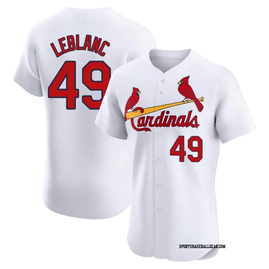 Wade LeBlanc Men's St. Louis Cardinals White Elite Home Jersey