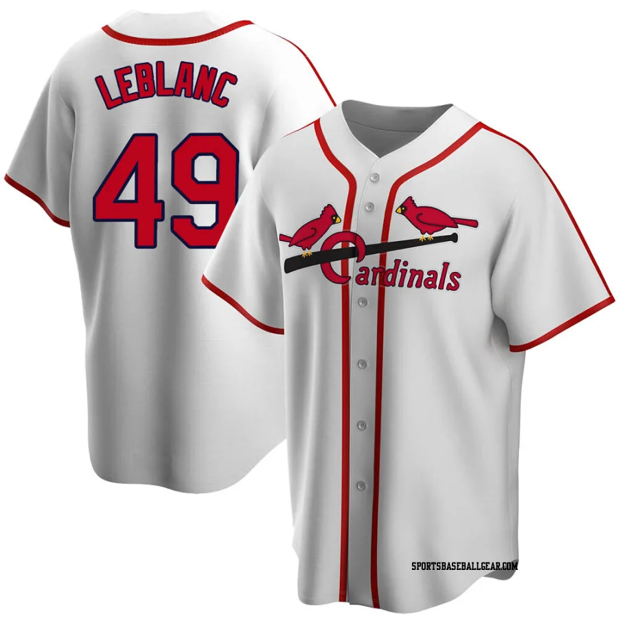 Wade LeBlanc Men's St. Louis Cardinals White Home Cooperstown Collection Jersey